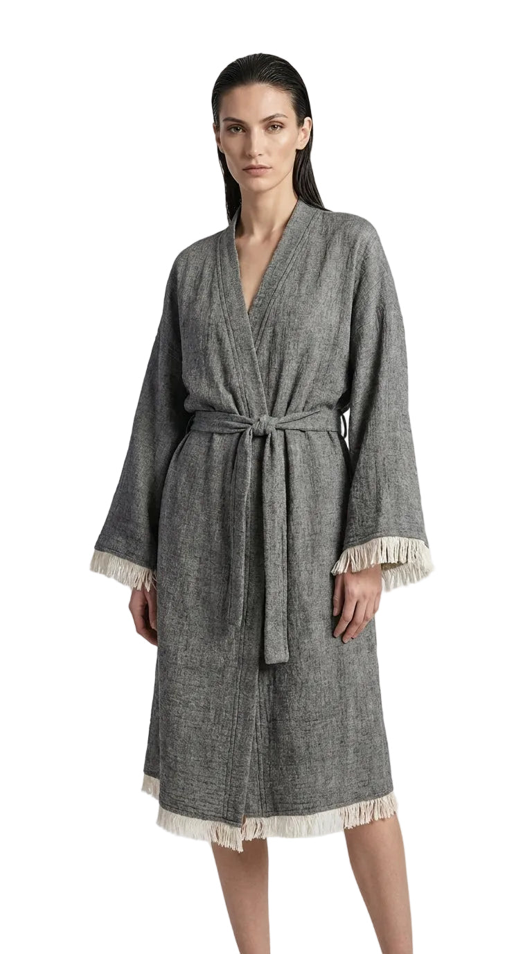Elan Grey Kimono