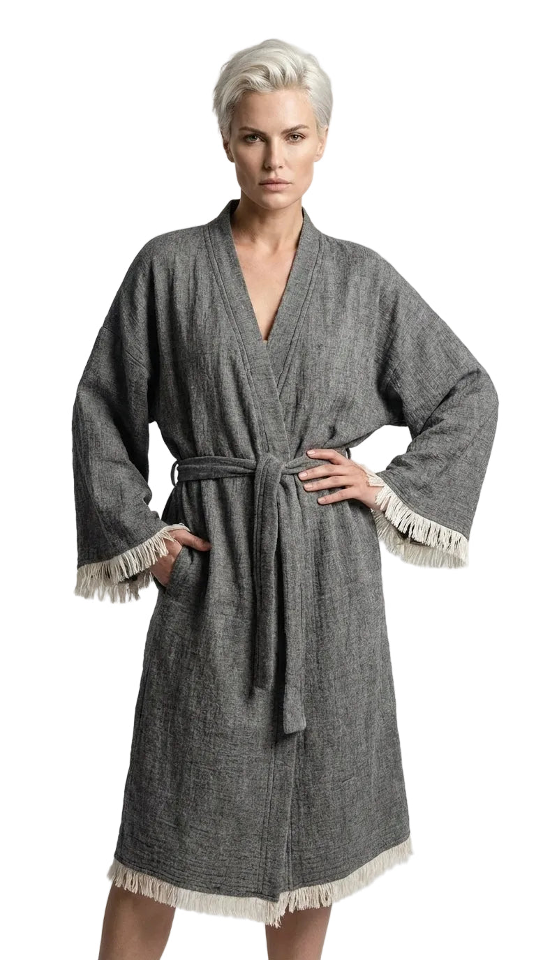 Elan Grey Kimono