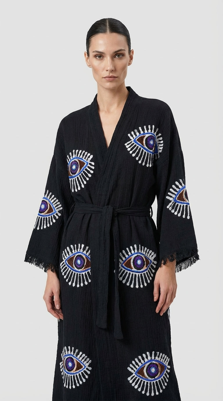 Black VisionGuard Kimono