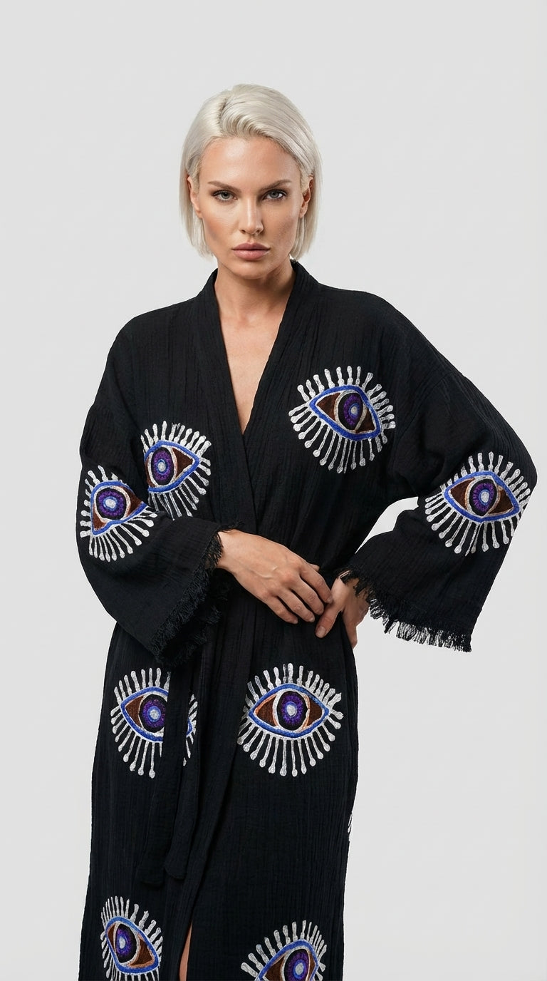 Black VisionGuard Kimono