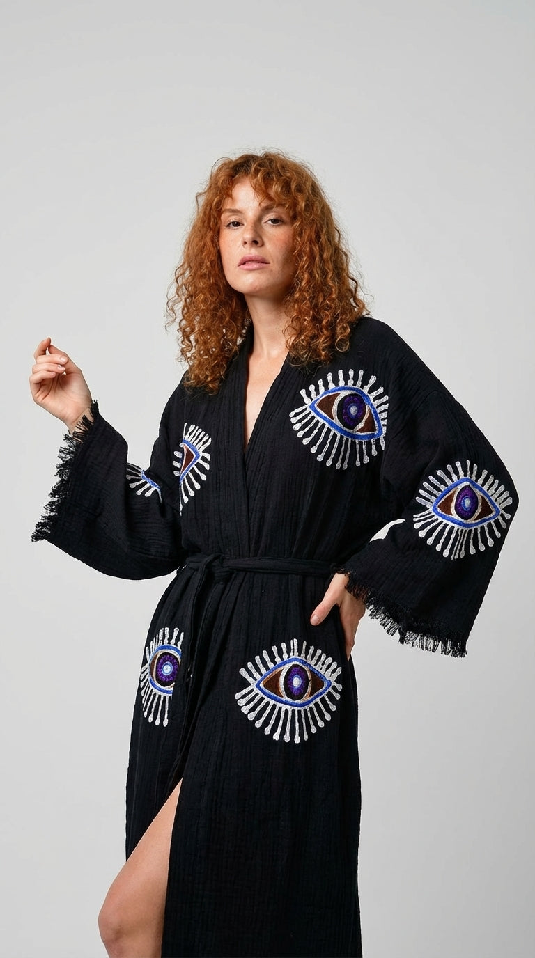 Black VisionGuard Kimono