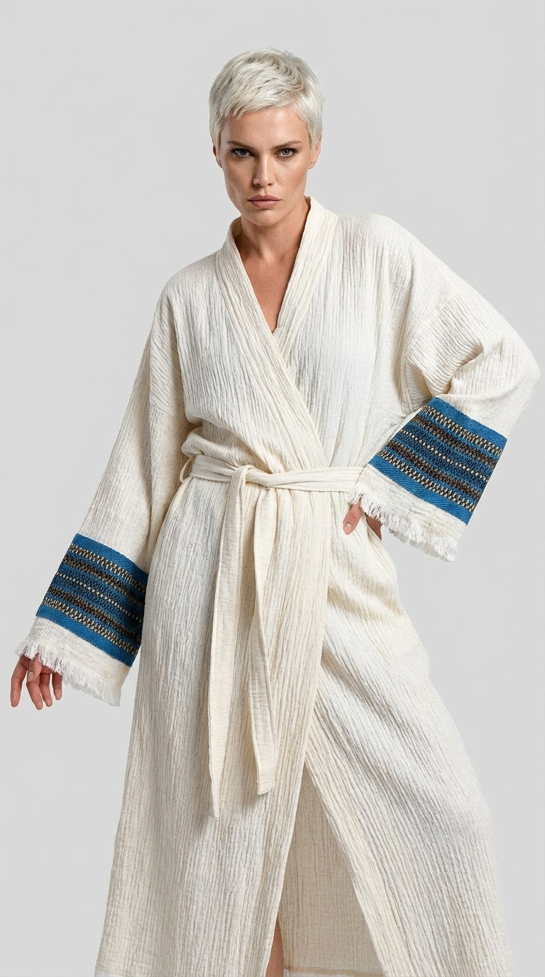 Natural Symbol Nomad Kimono - Mavi Ton