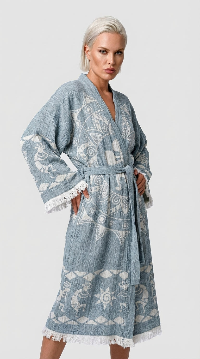 Grey Dreamcatcher Kimono