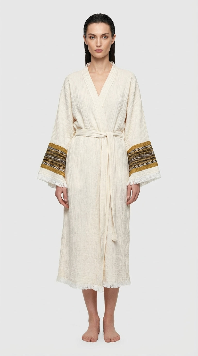 Natural Symbol Nomad Kimono- Altın ton