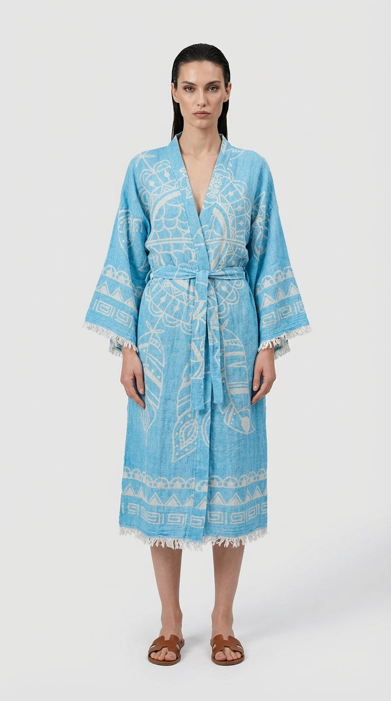 Blue Dreamcatcher Kimono