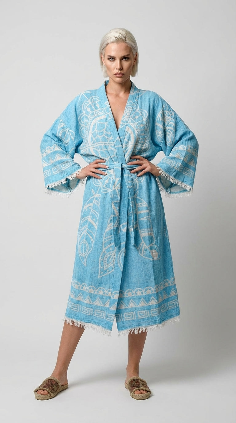 Blue Dreamcatcher Kimono