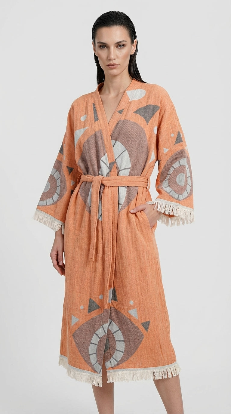 Brick Evil Eye Kimono