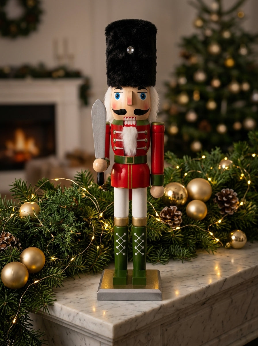 Royal Guardsman Ahşap Fındıkkıran Kurşun Asker - 50 CM