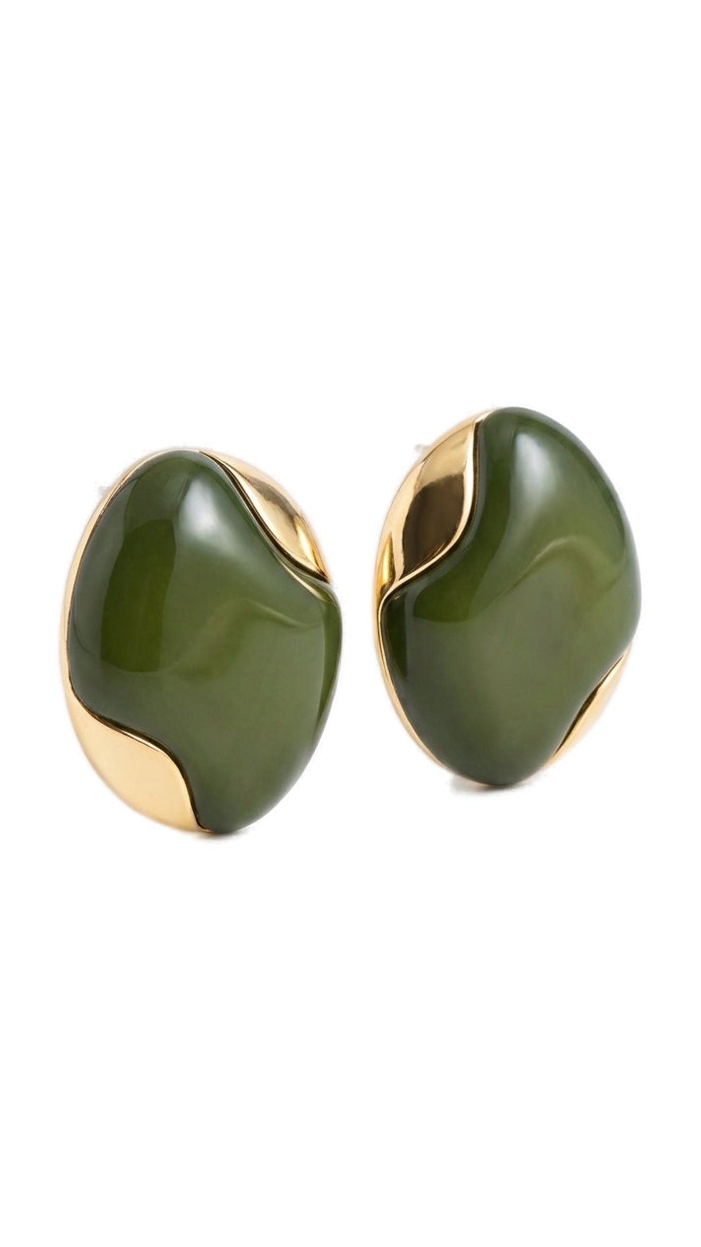 Green Stone Earring