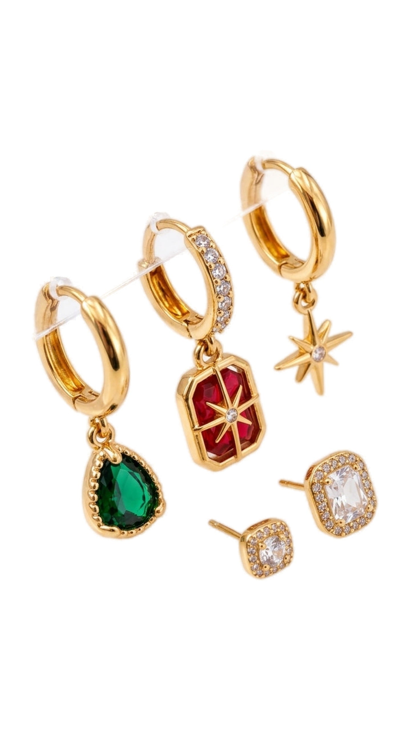 Clover & Star Earring Set (6-Pack)