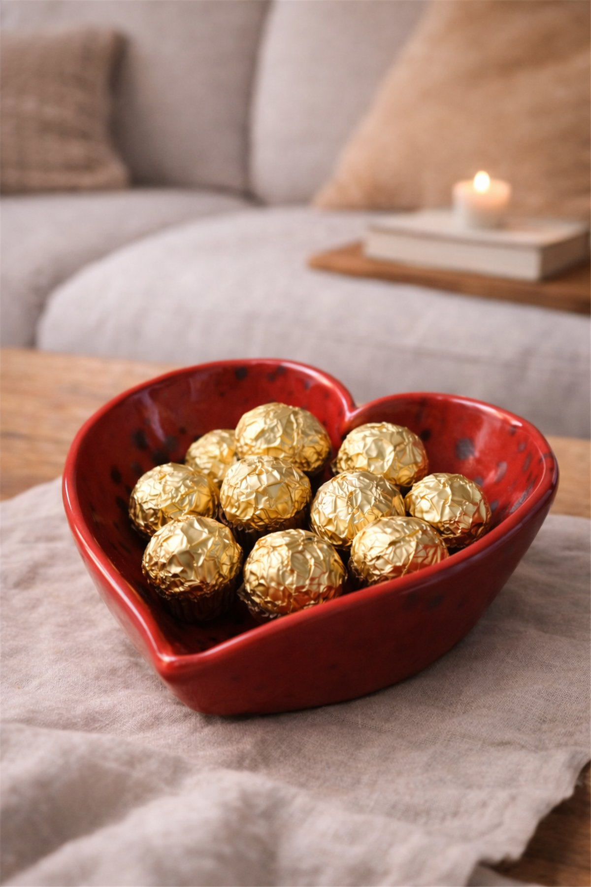 Heart-shaped Ceramic Bowl