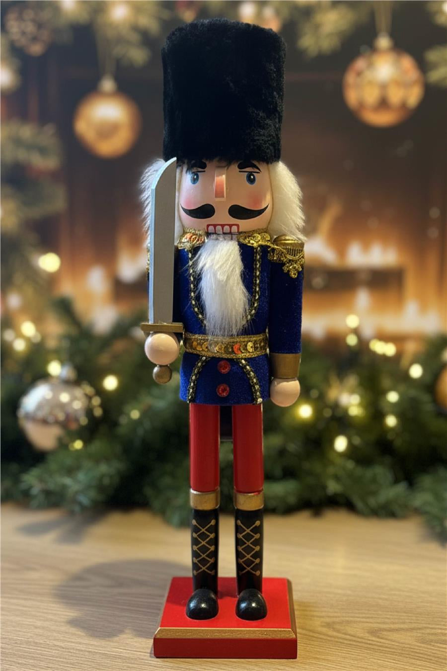Kürklü Şapkalı Kurşun Asker – 38 cm