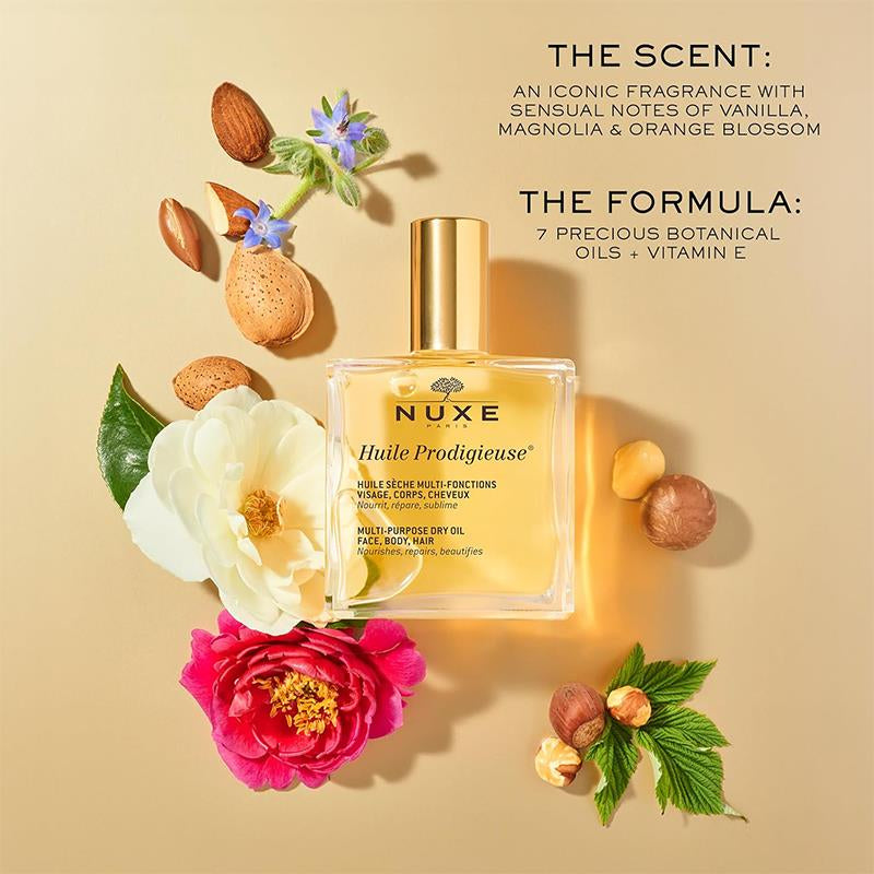 Nuxe – زيت بروديجيوس الجاف متعدد الأغراض (50 مل)