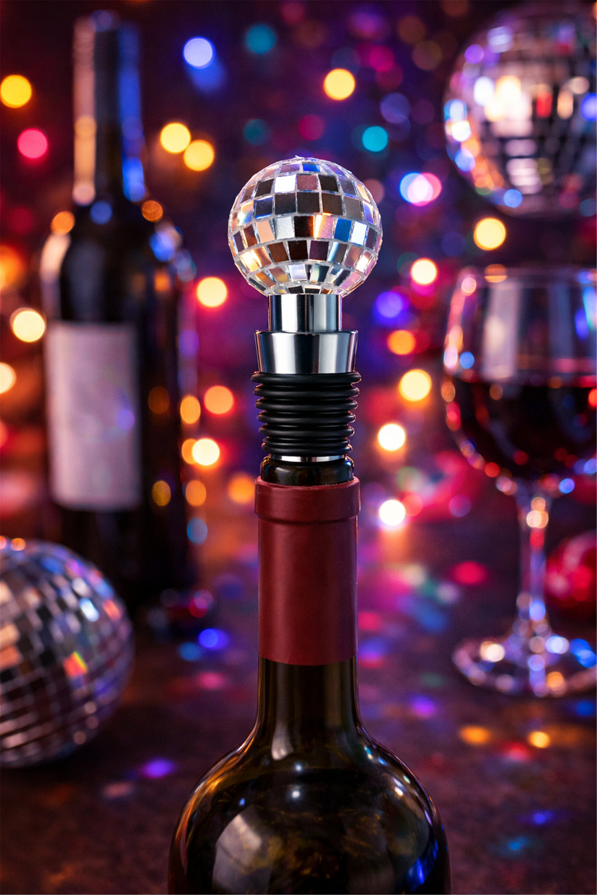 Disco Ball Detailed Bottle Stopper
