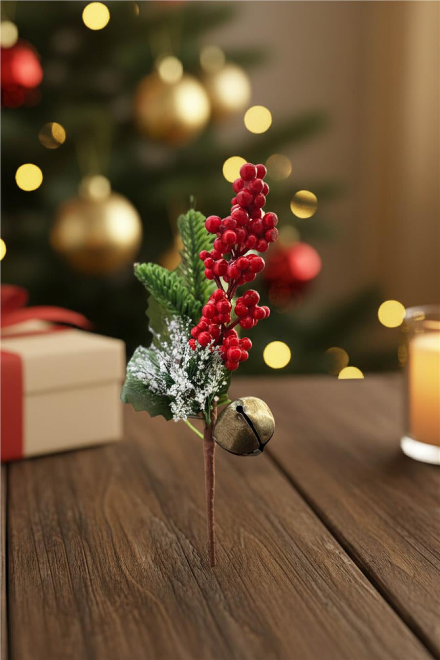 Yılbaşı Ağaç Süsleri Koleksiyonu-Çanlı Kokina Süsü