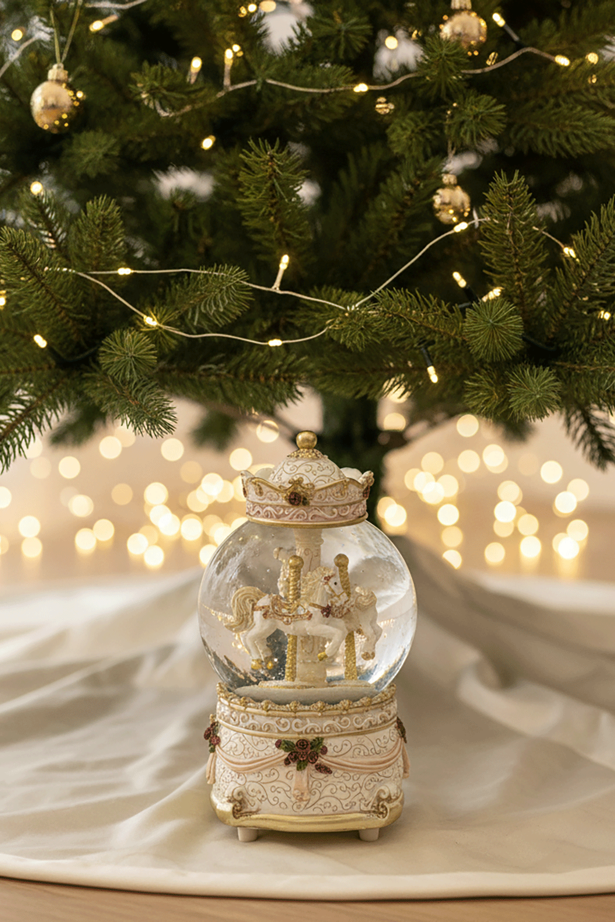 Carousel Snow Globe