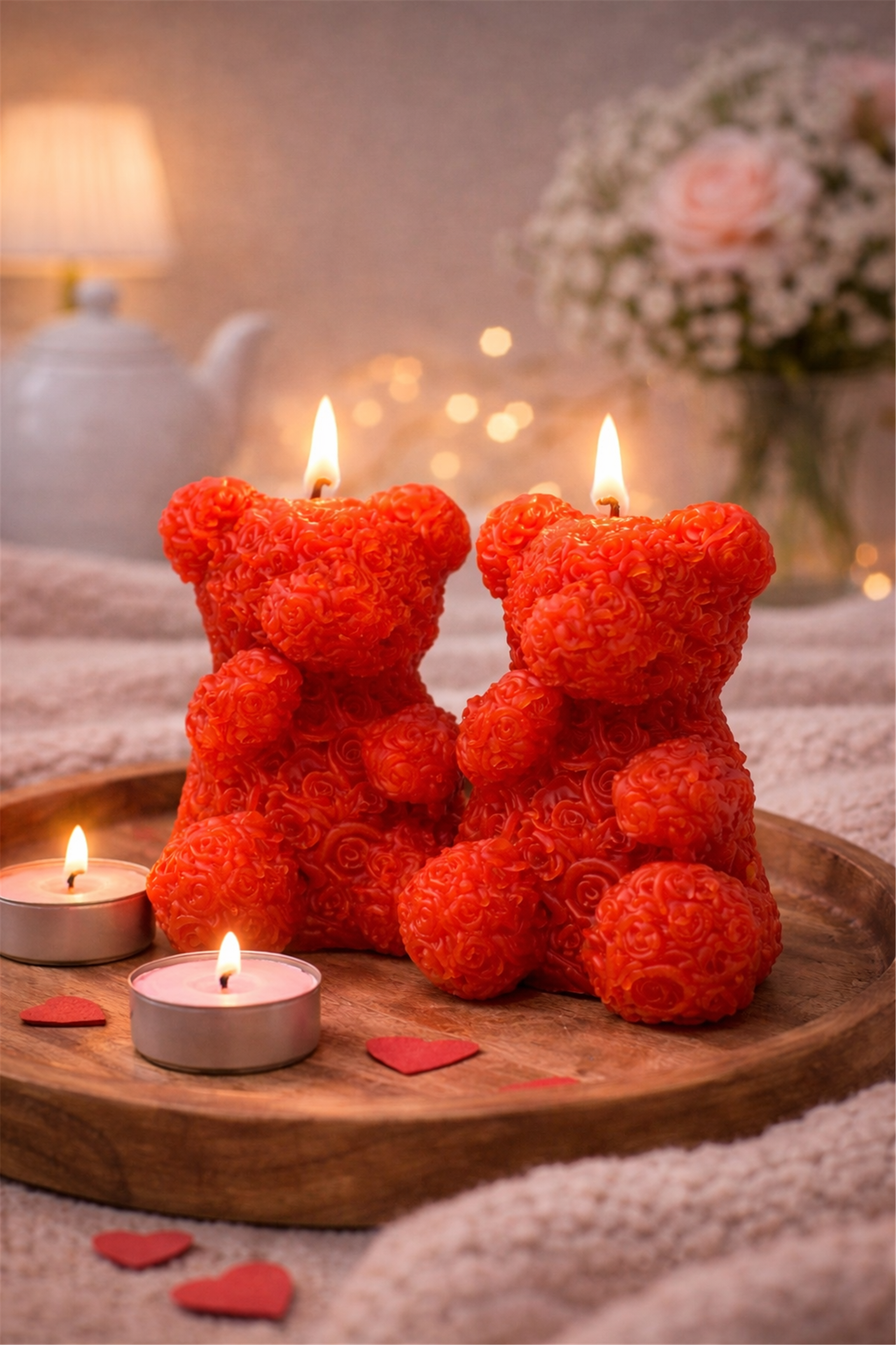 Ayıcık Formlu Dekoratif Mum