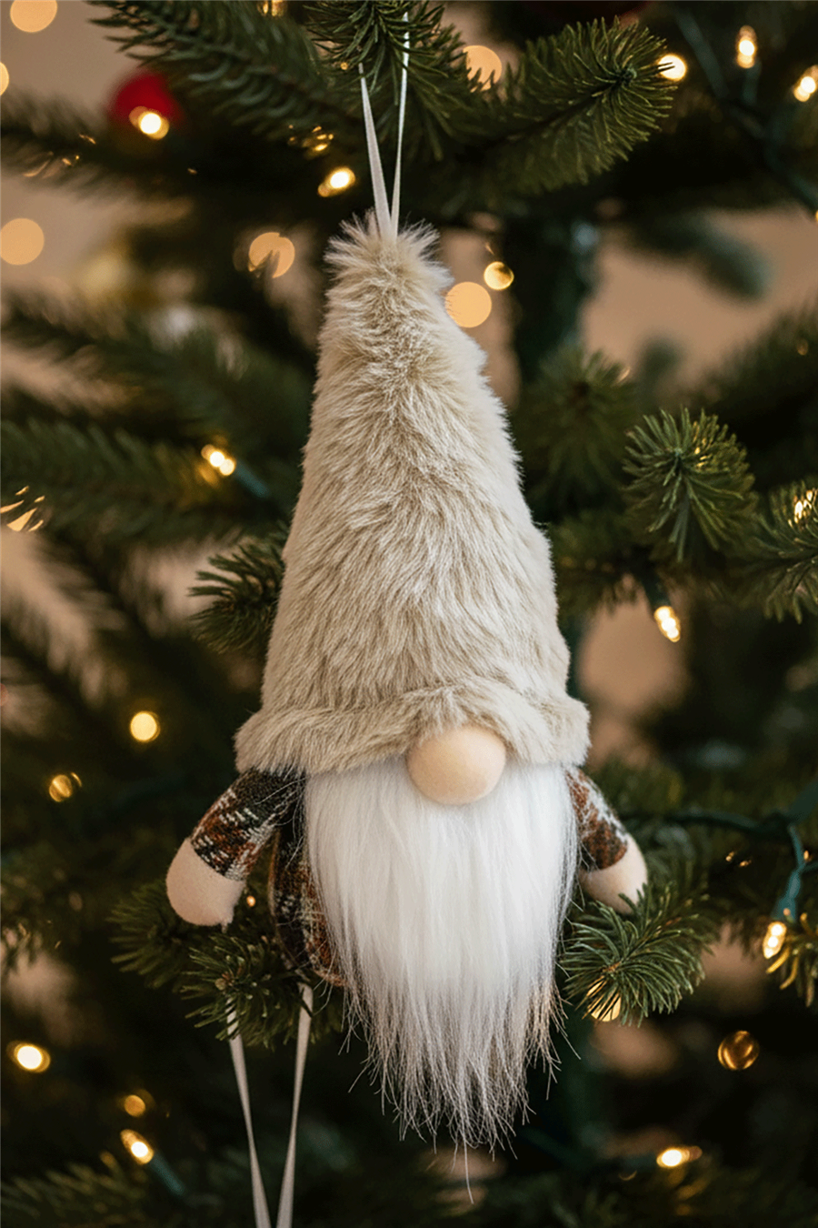 Peluş Noel Cücesi Ağaç Süsü