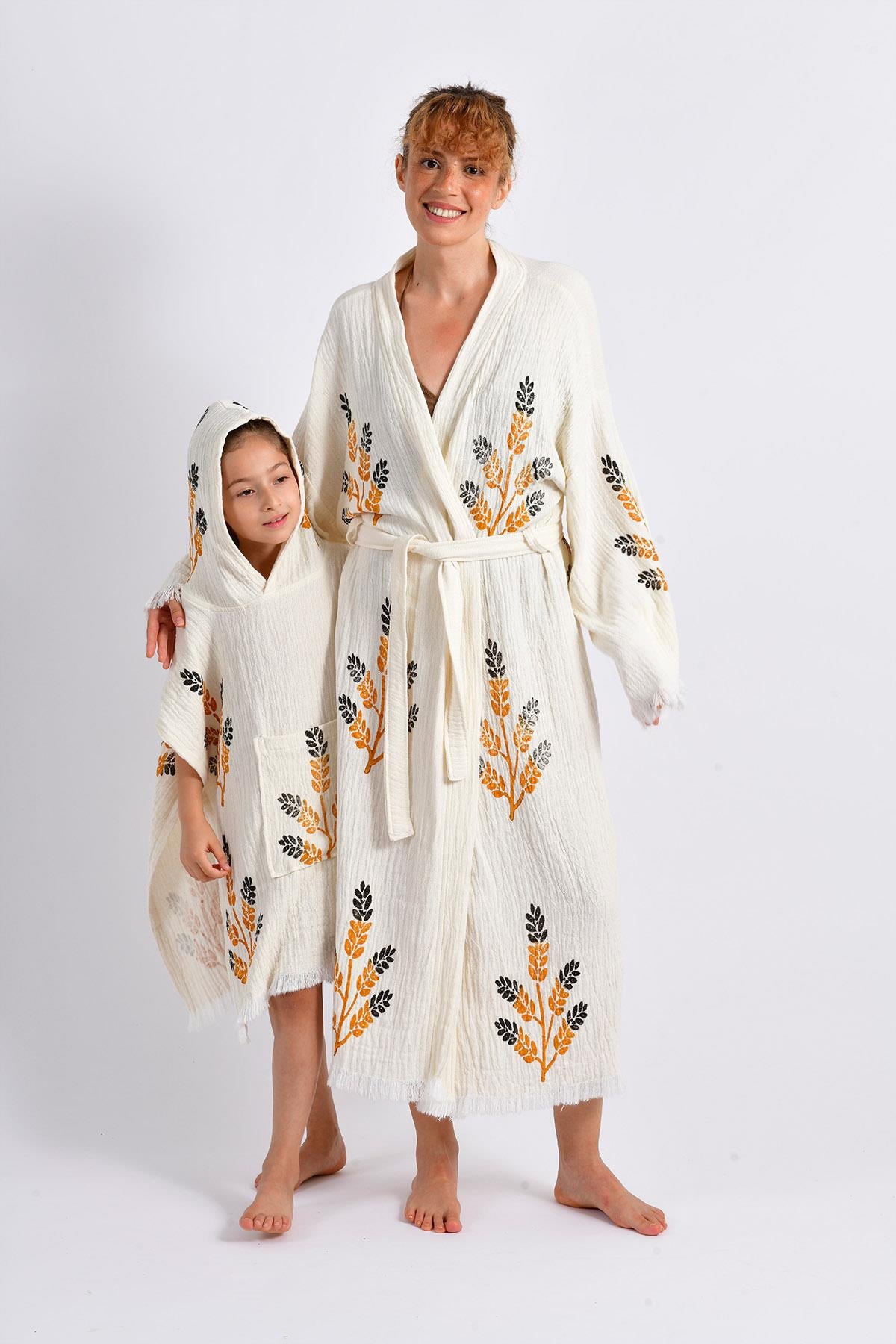 Golden Wheat Anne Çocuk Kimono Panço
