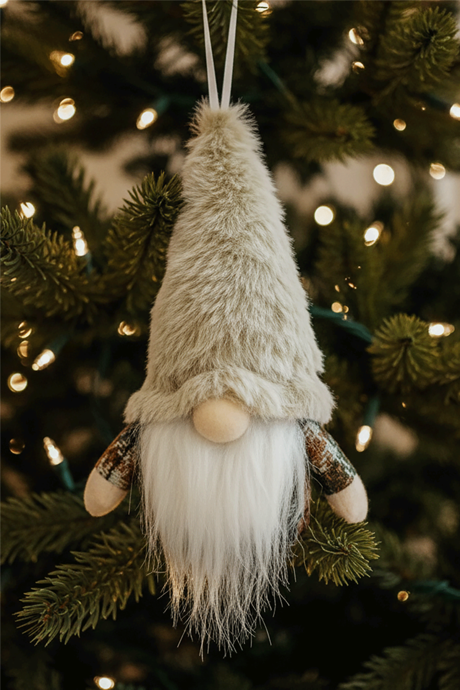 Peluş Noel Cücesi Ağaç Süsü