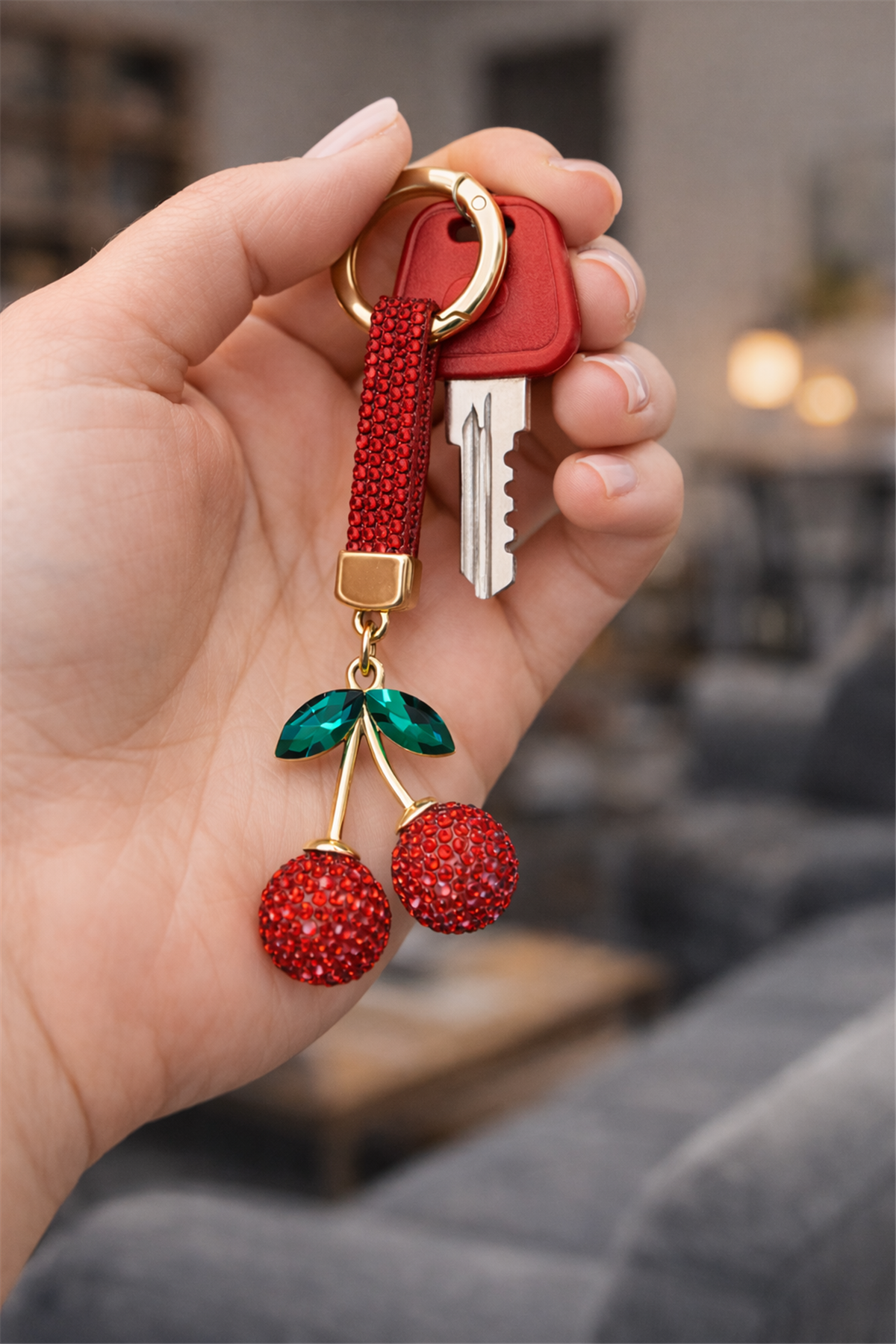 Cherry Kristal Anahtarlık