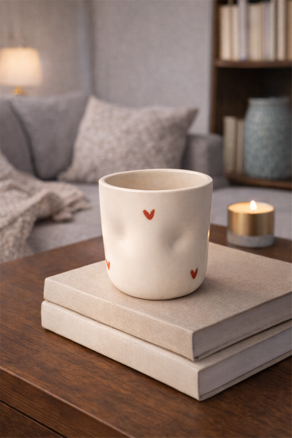 Heart Trace Ceramic Mug