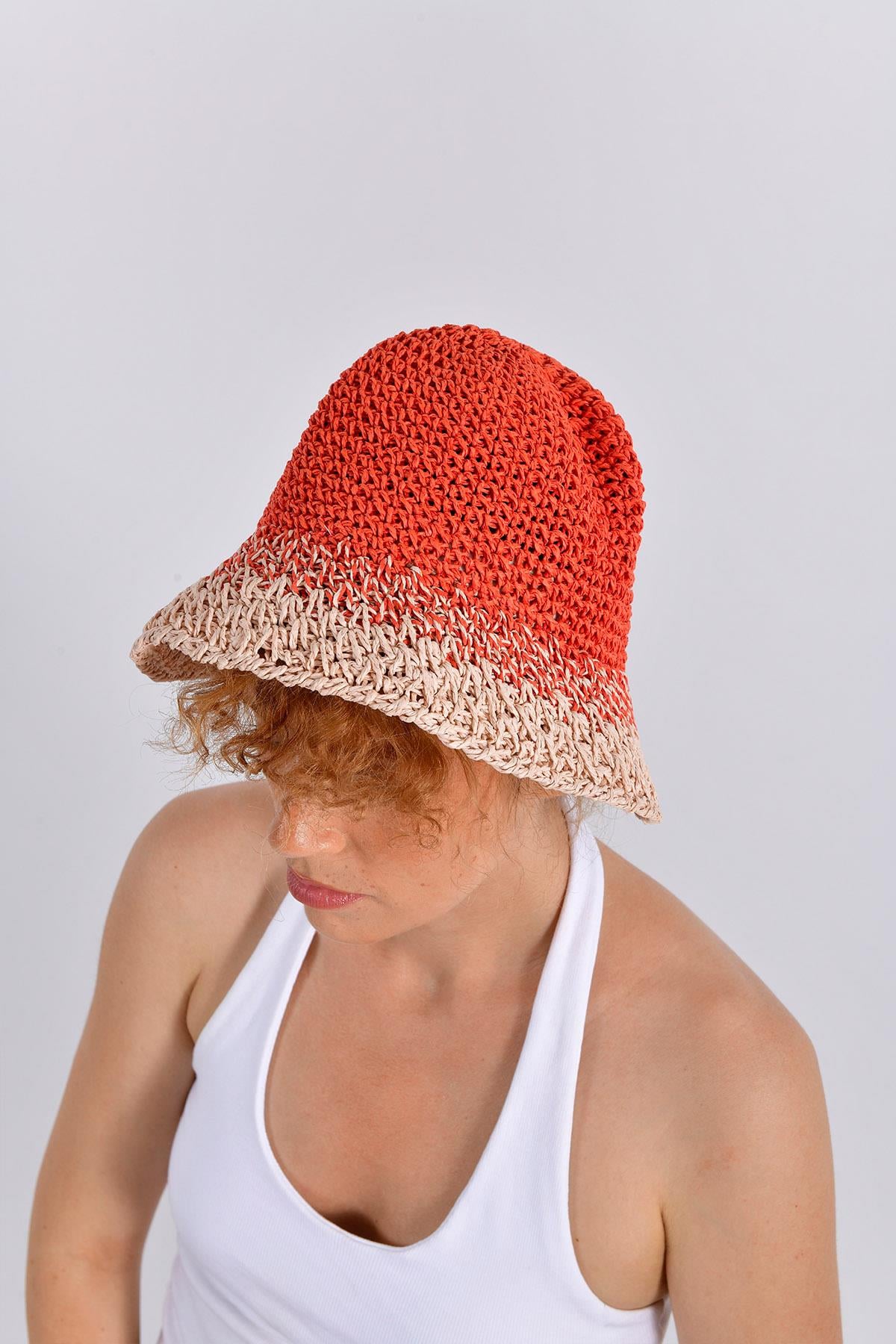 Günbatımı Renk Geçişli Şapka