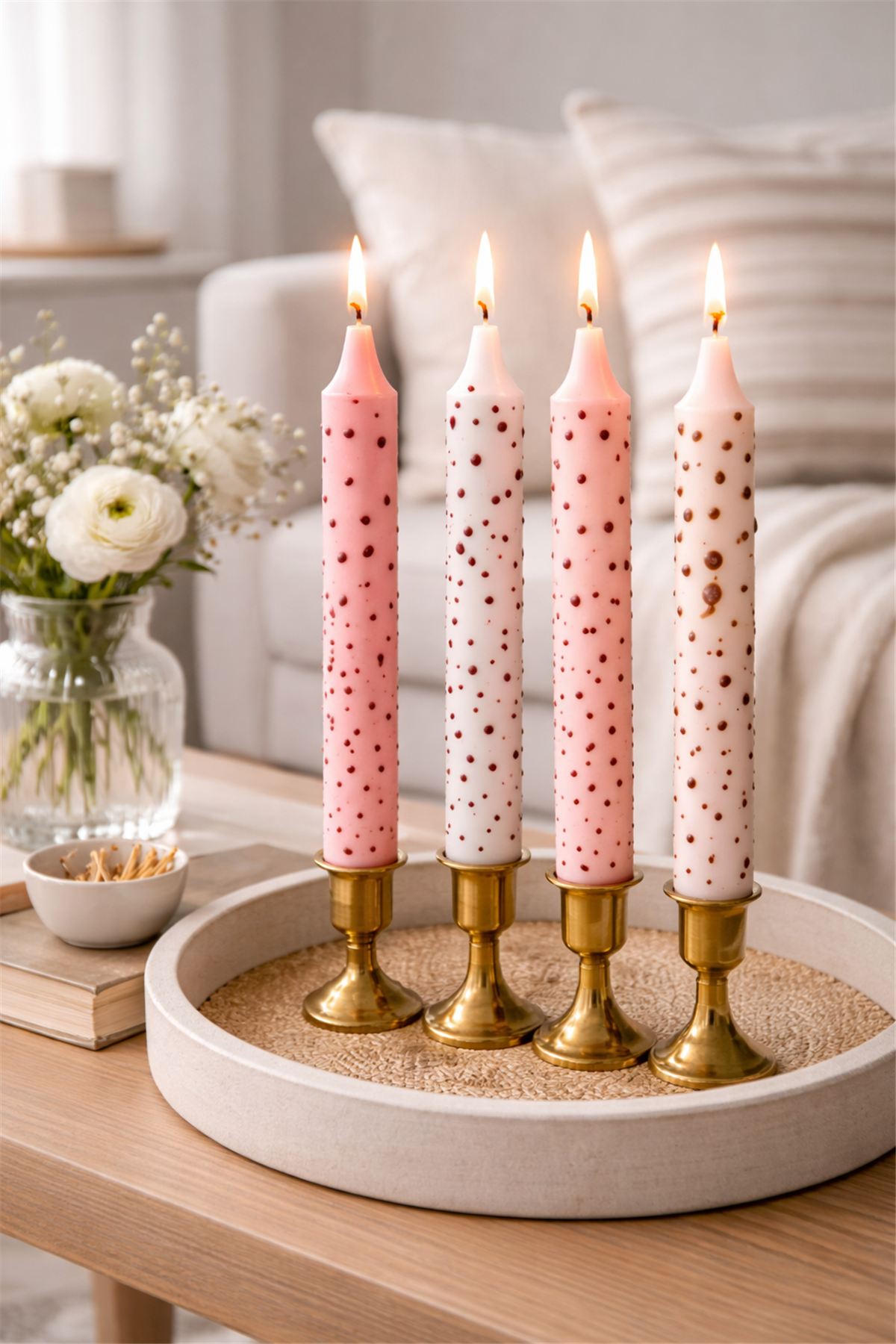 Handmade Decorative Candle Holders - Set of 4
