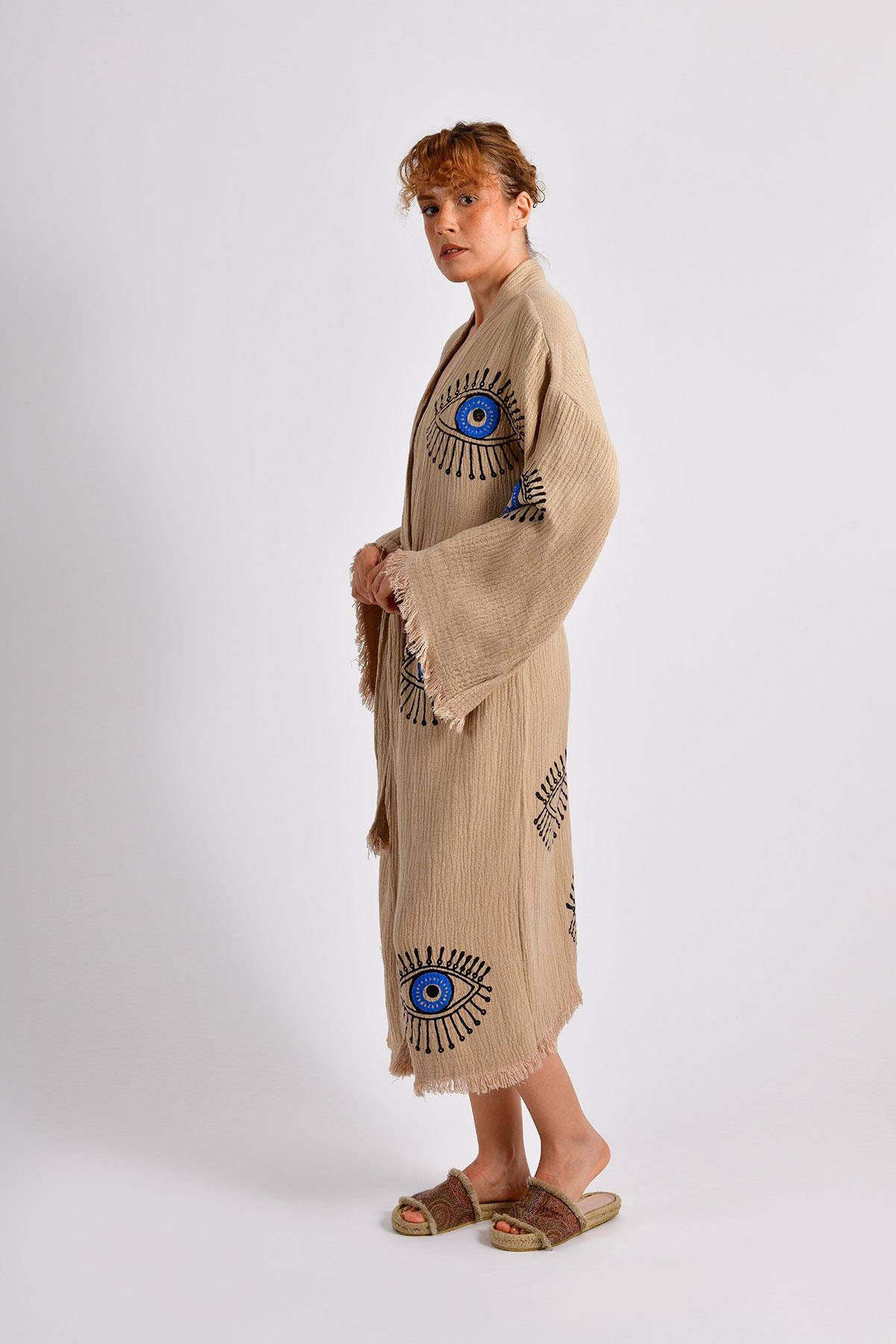 Beige VisionGuard Kimono