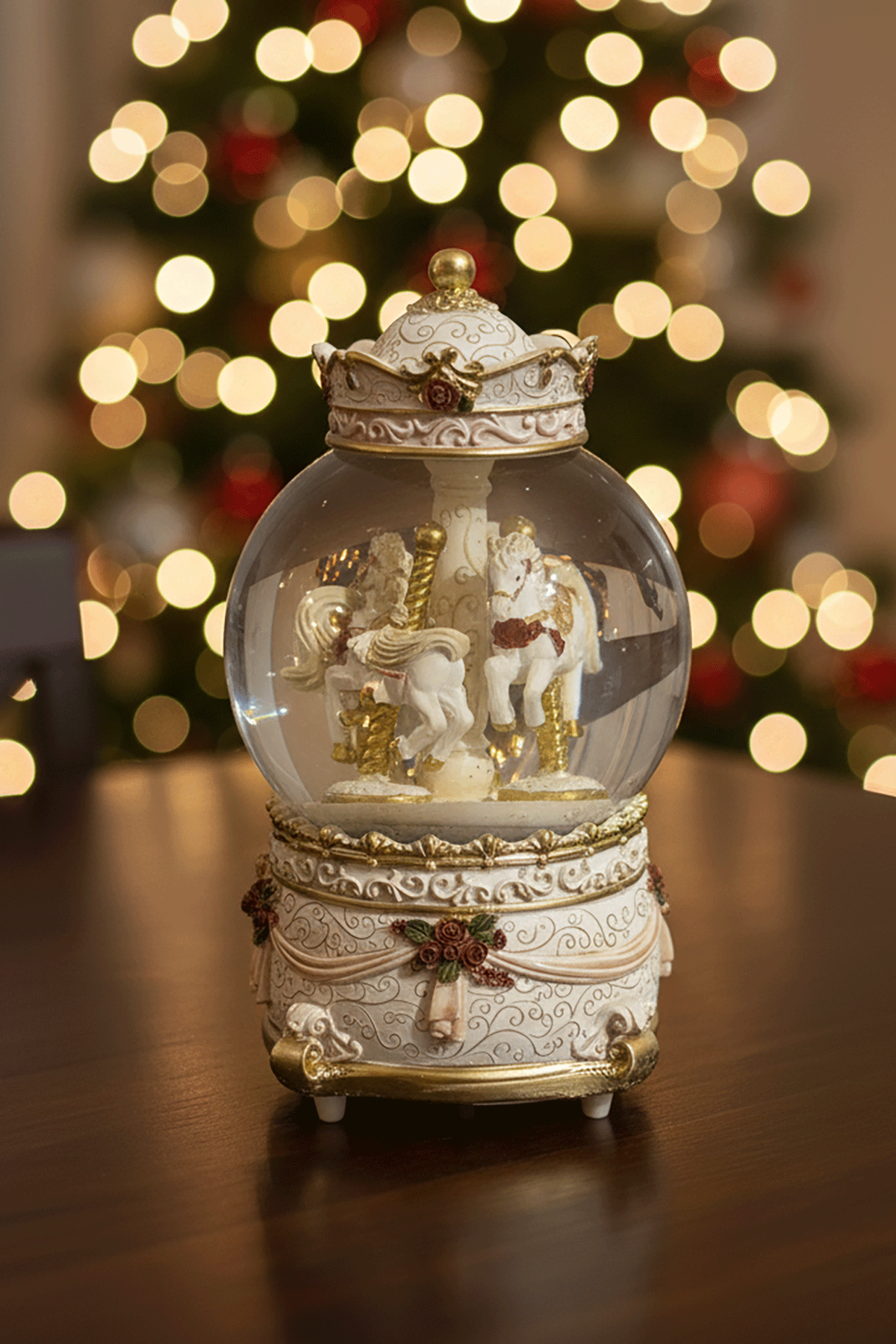 Carousel Snow Globe
