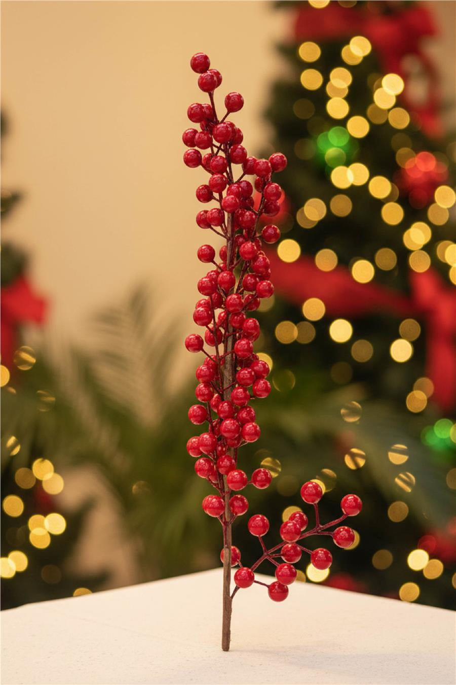 Yılbaşı Ağaç Süsleri Koleksiyonu-Kırmızı Kokina Ağaç Süsü