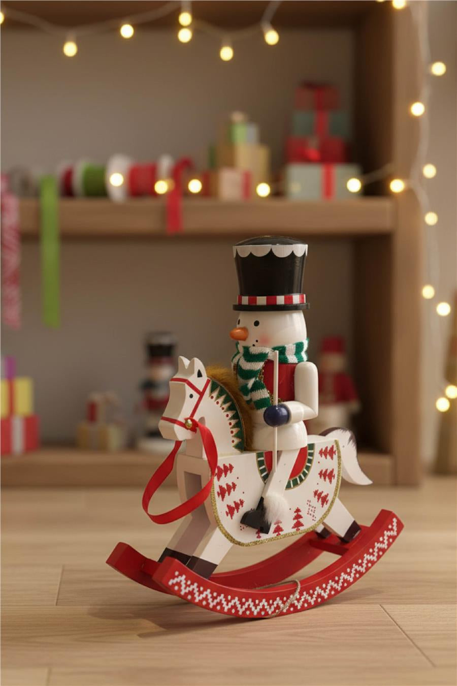 Atlı Kardan Adam Figürü