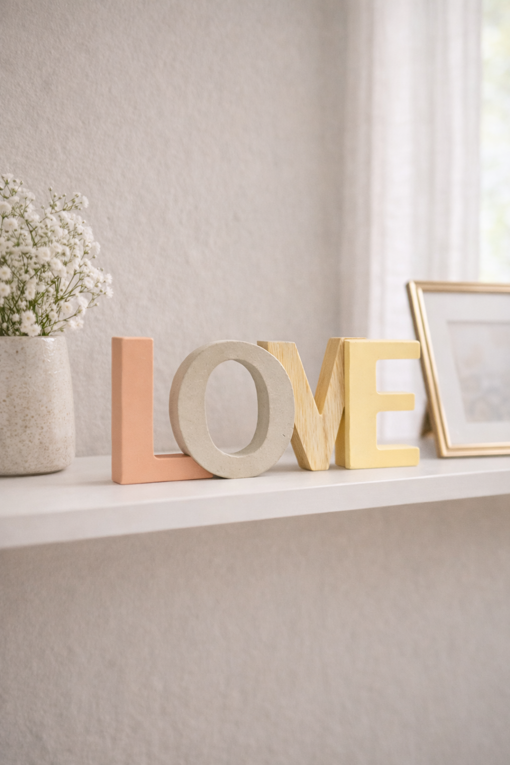 LOVE Yazılı Dekoratif Obje