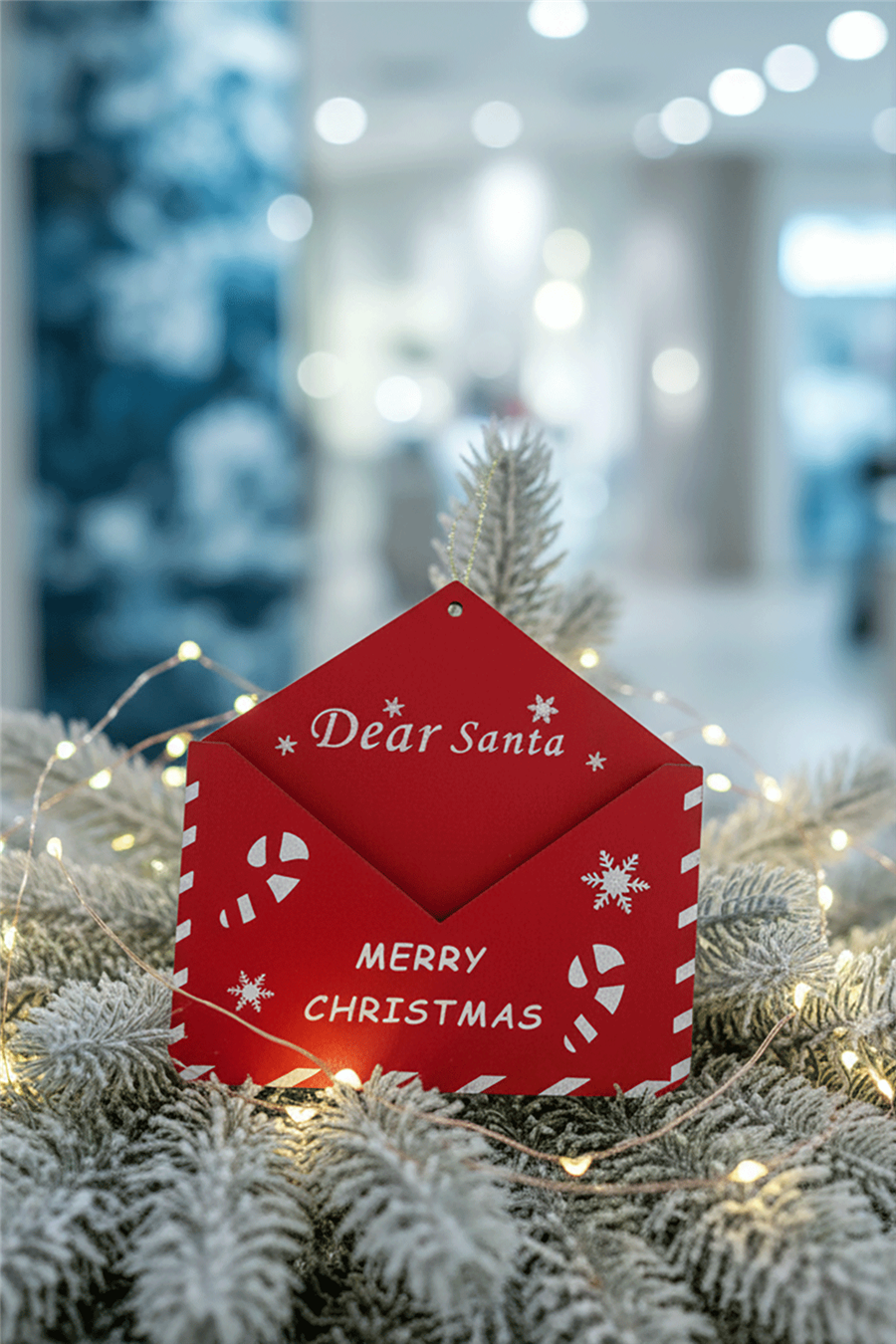 Dear Santa Red Letter Christmas Tree Ornament