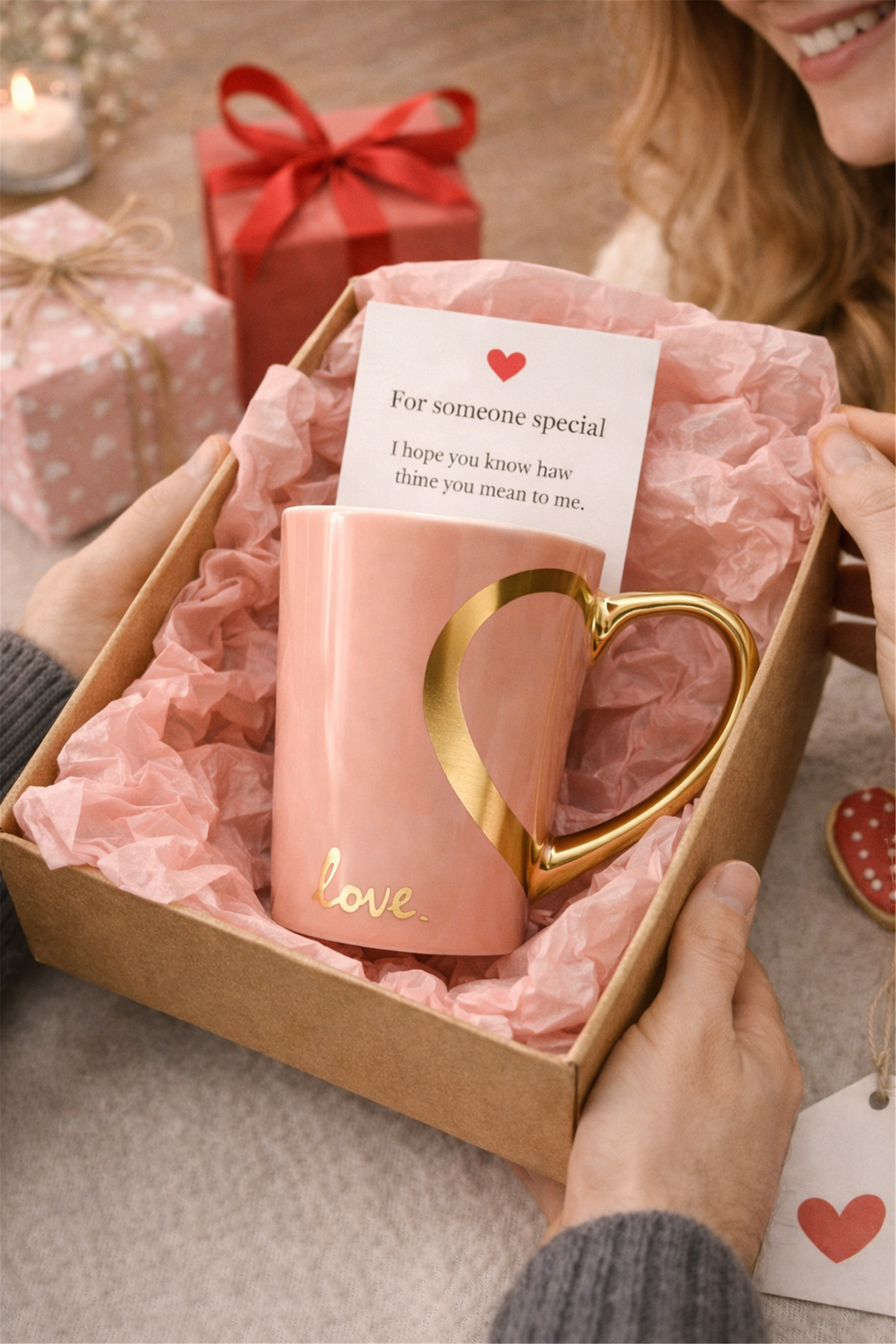 Gold Kulplu Love Seramik Kupa