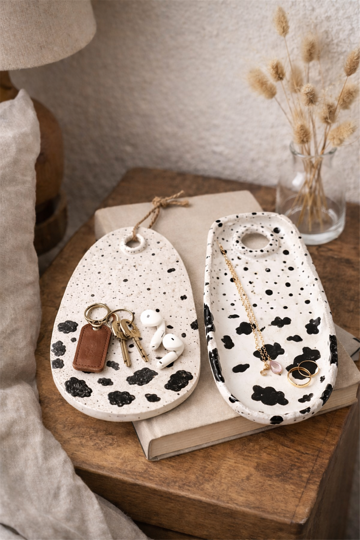Speckled Ceramic Plate Set (Set of 2)