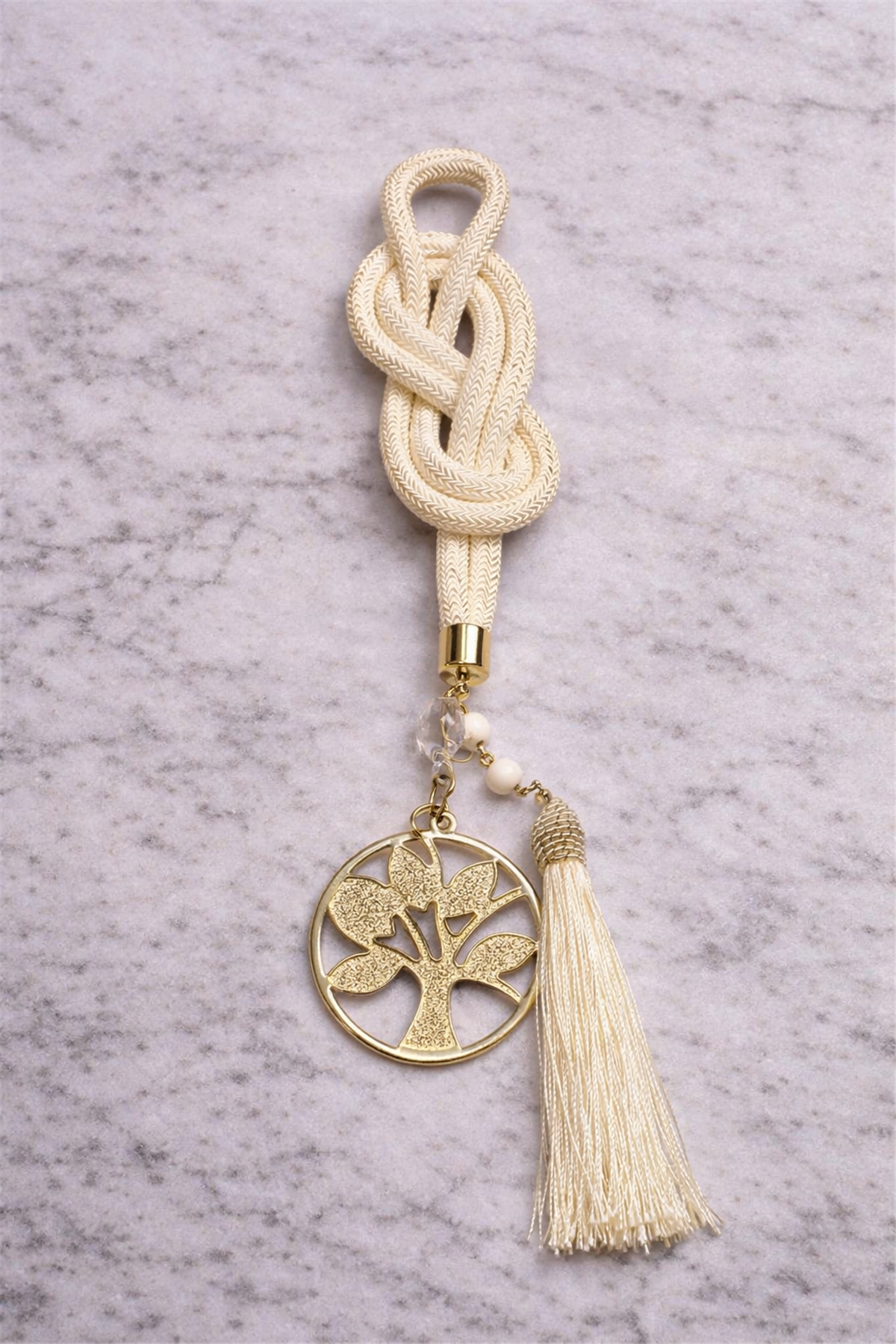 Sembollü Püsküllü Dekoratif Askı