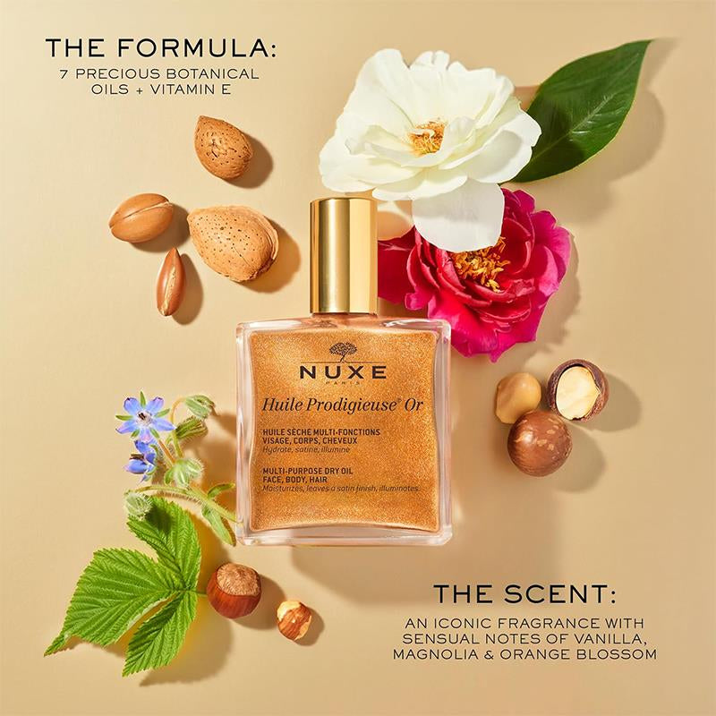 Nuxe – زيت بروديجيوس الجاف متعدد الأغراض (100 مل)
