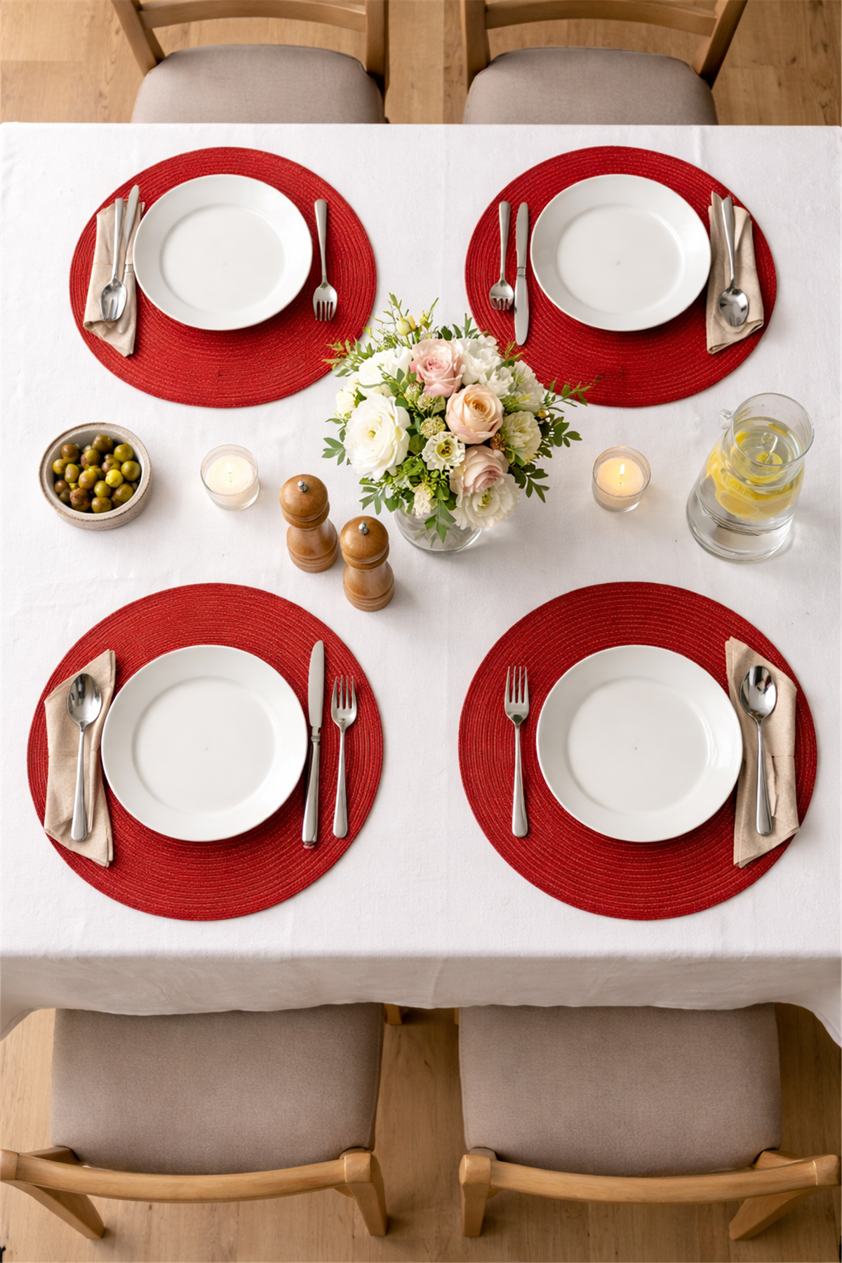 Red Placemat (Set of 2)