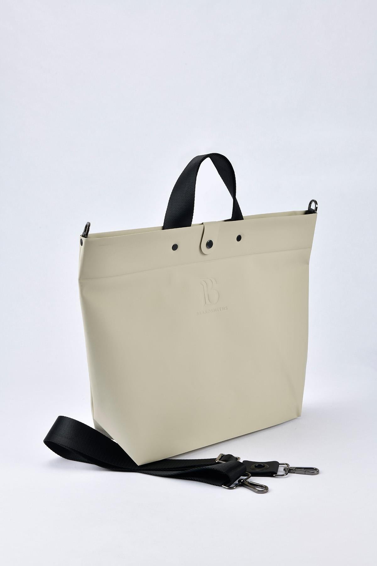 Sand Beige Loop Tote Bag
