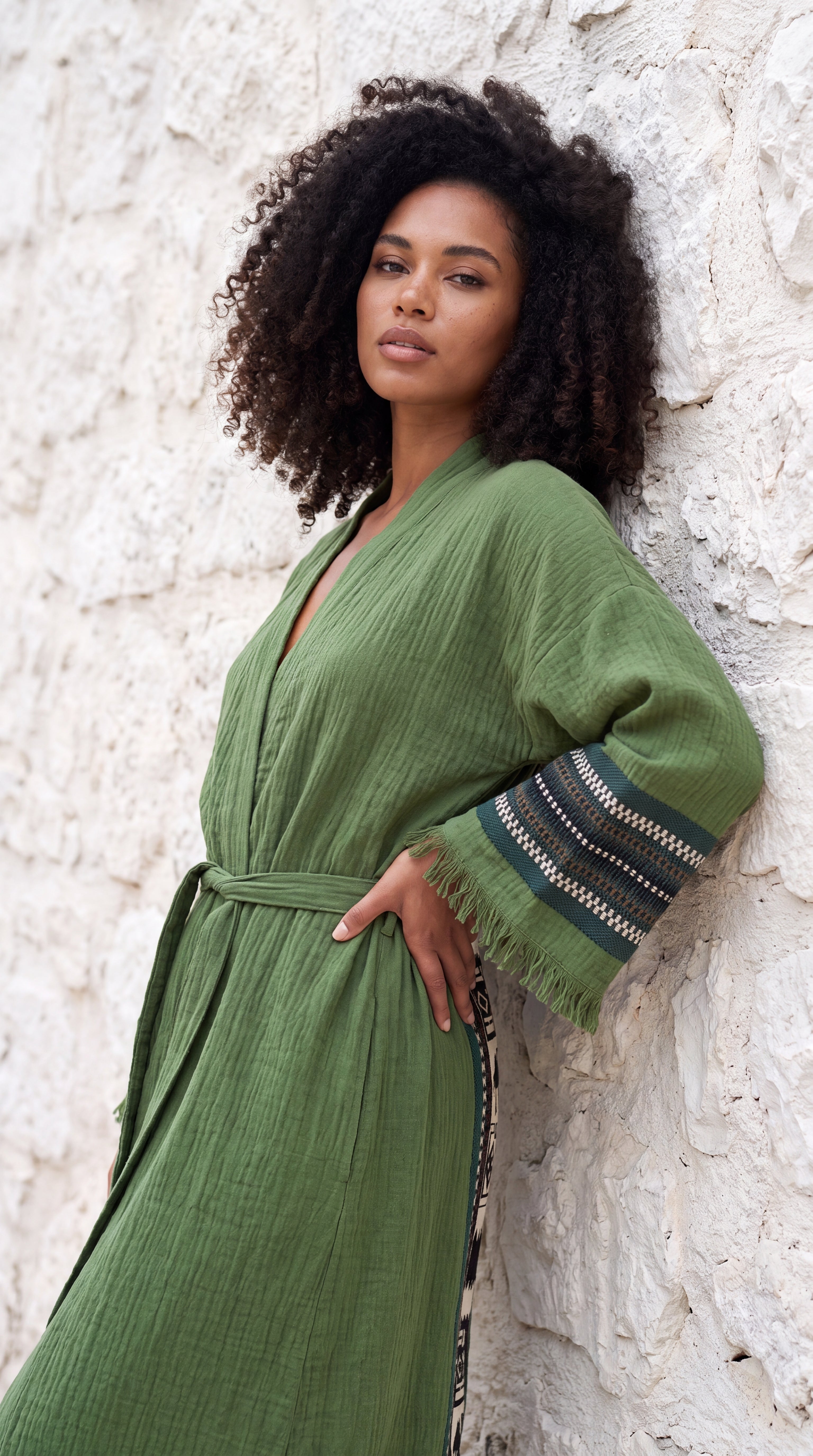 Olive Symbol Nomad Kimono