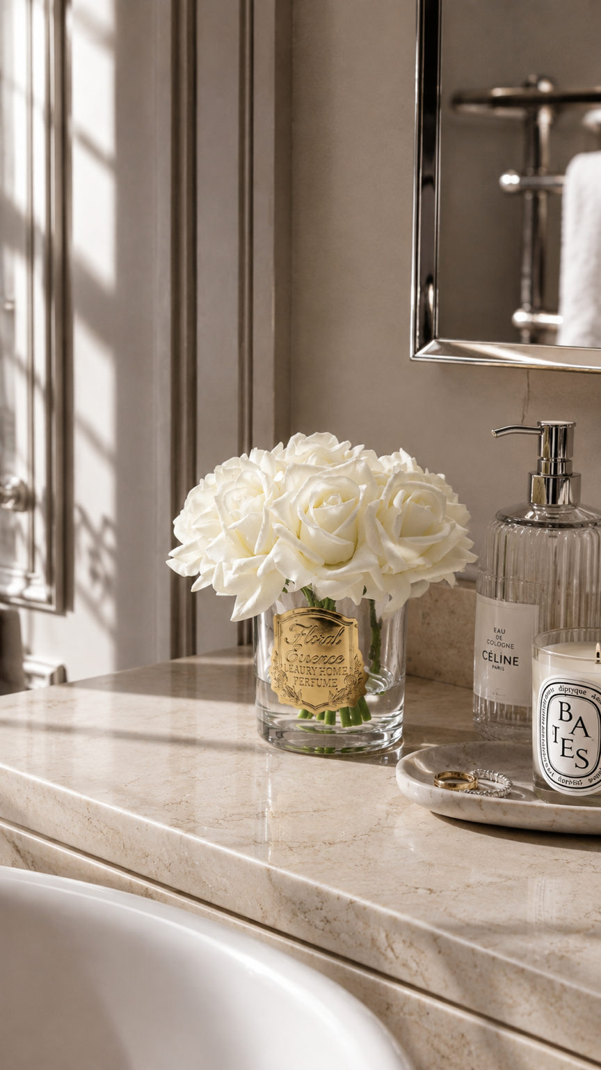 Scented Roses Ivory Bloom 9’lu Beyaz Gül