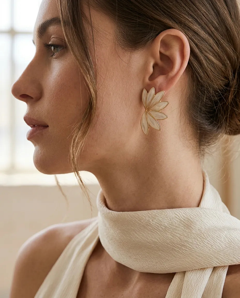 Ivory Wing Earring