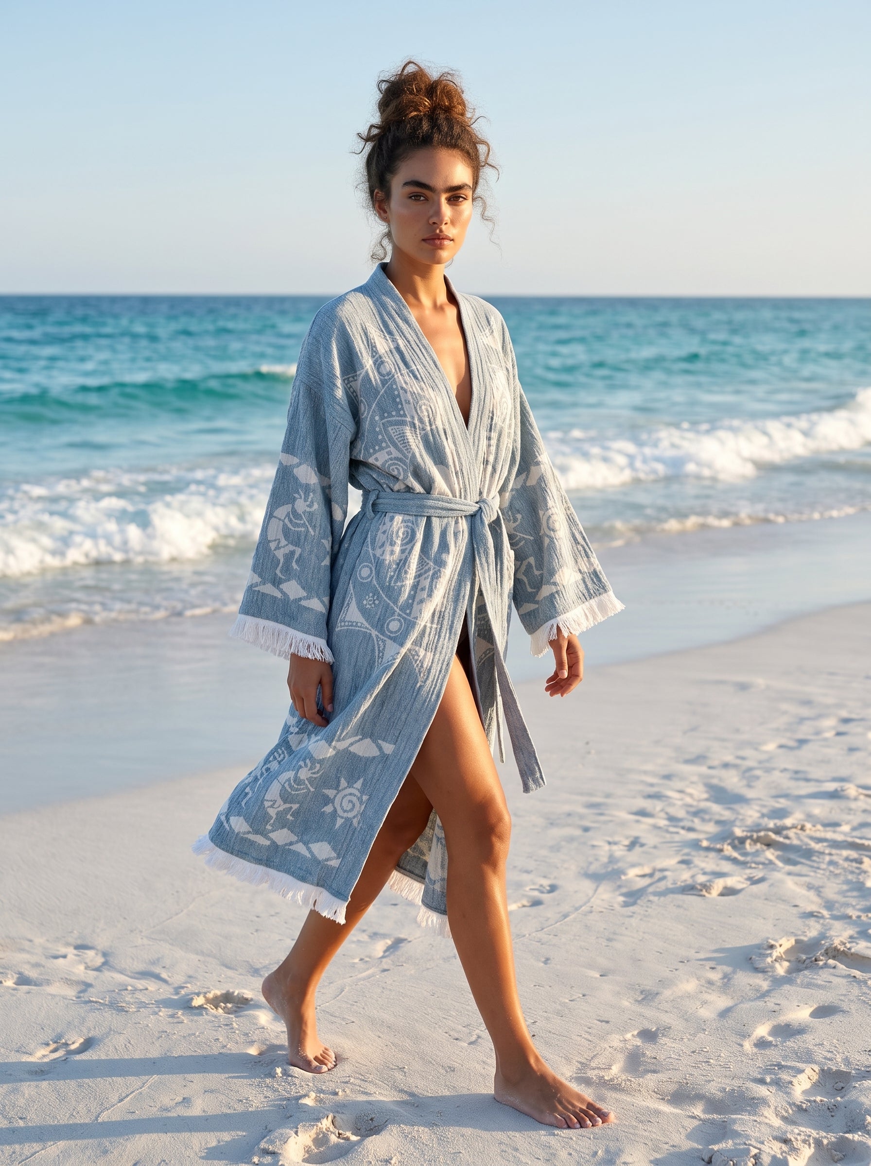 Grey Dreamcatcher Kimono