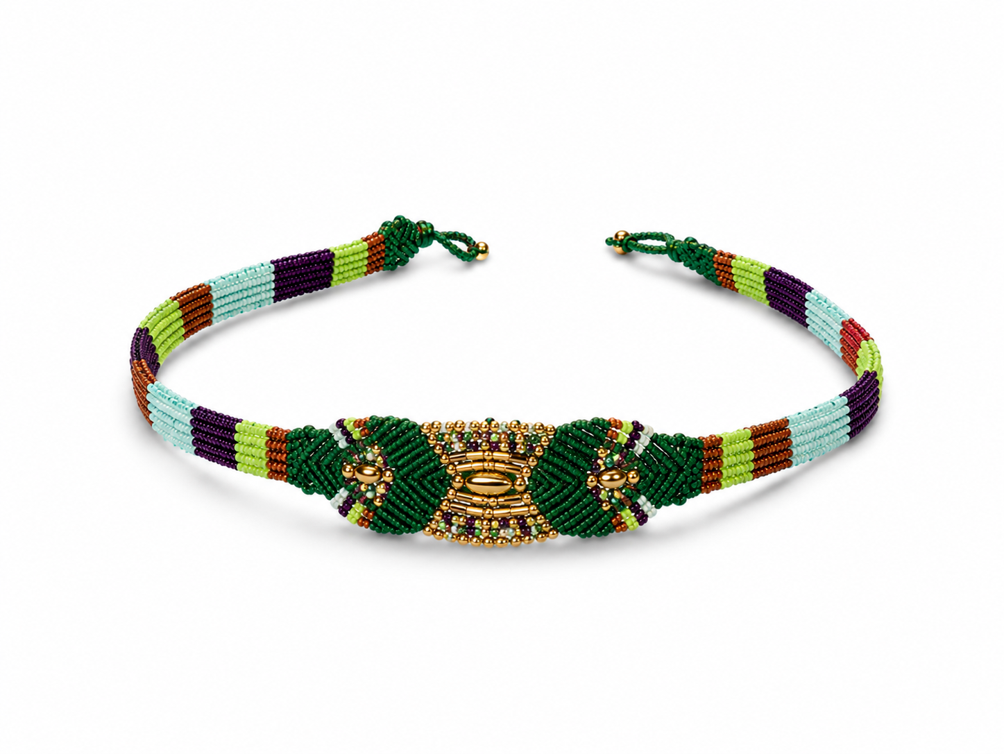 Nomad Relic Choker-Emarald Green