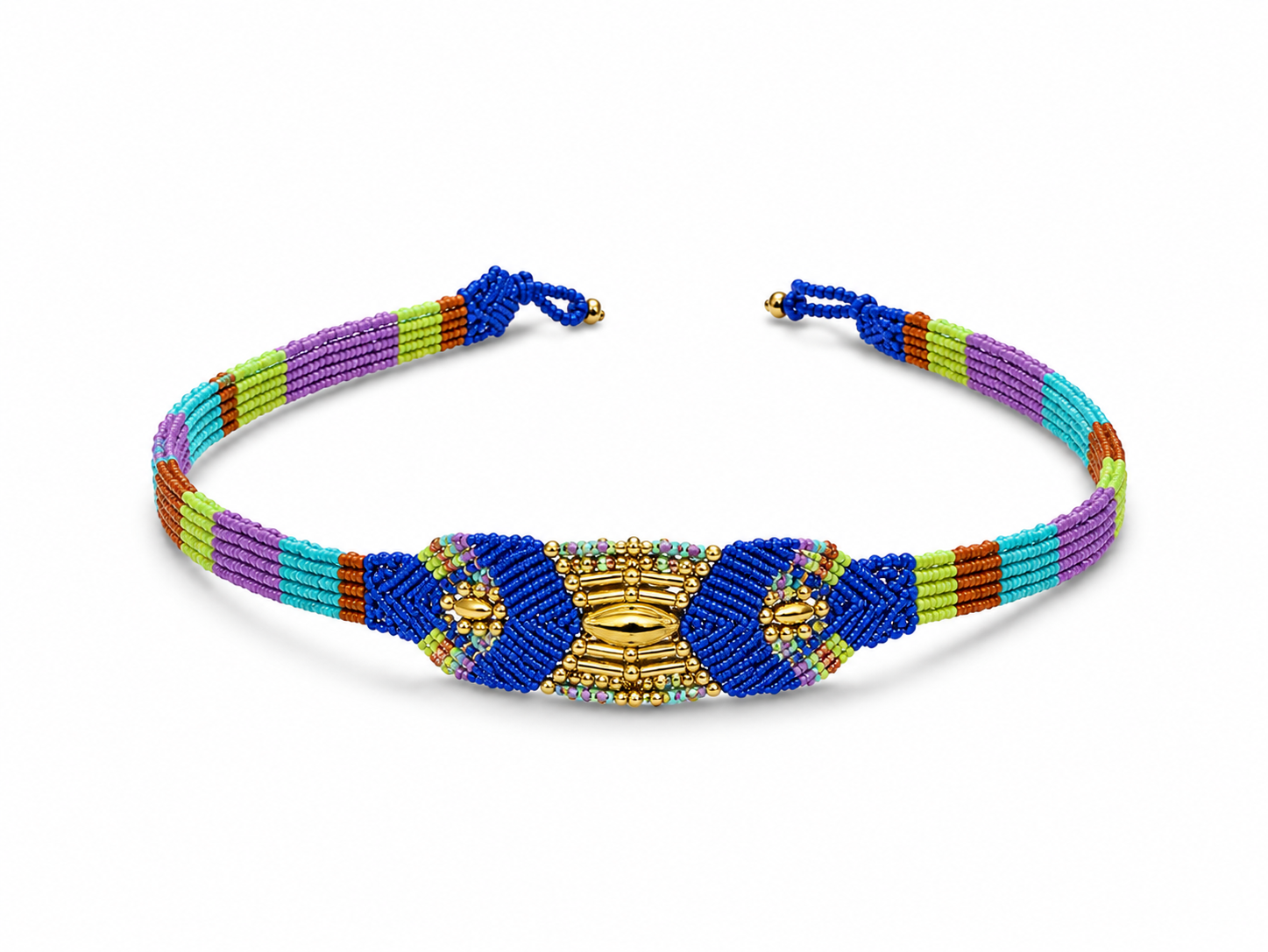 Nomad Relic Choker-Cobalt Blue