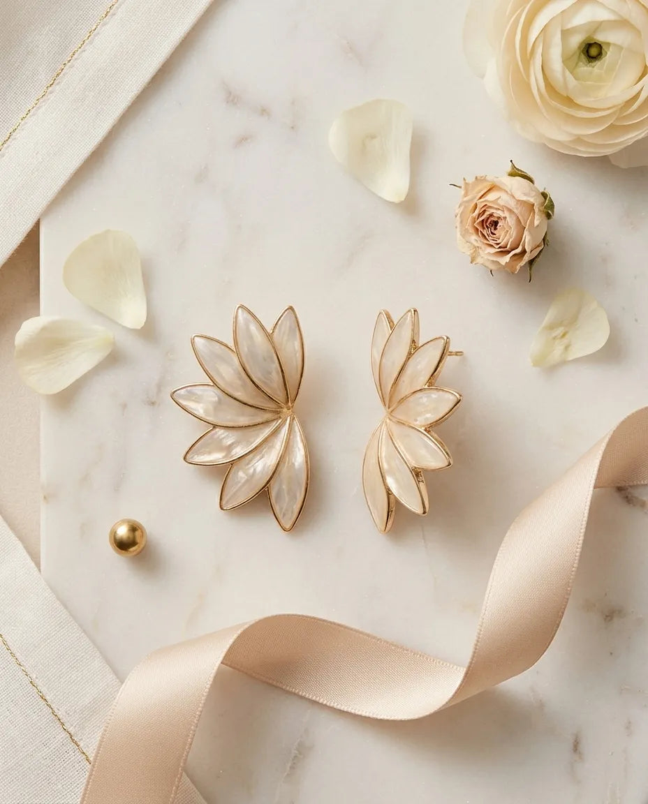 Ivory Wing Earring
