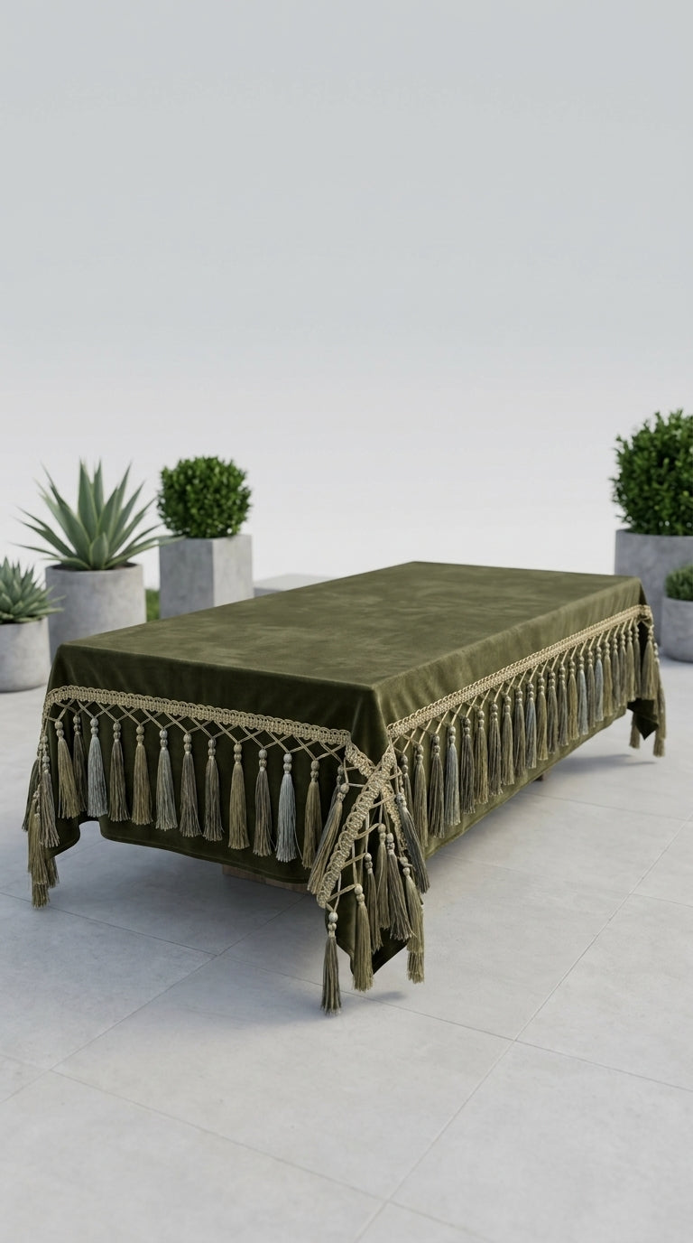 Velora Green Tablecloth