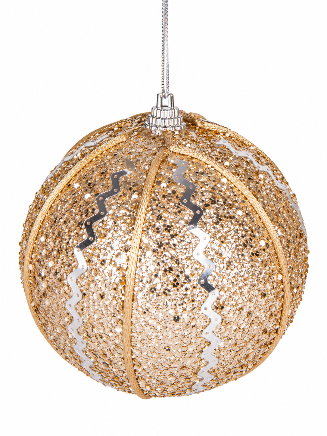 Golden Christmas Glow – Gold Dekoratif Yılbaşı Topu