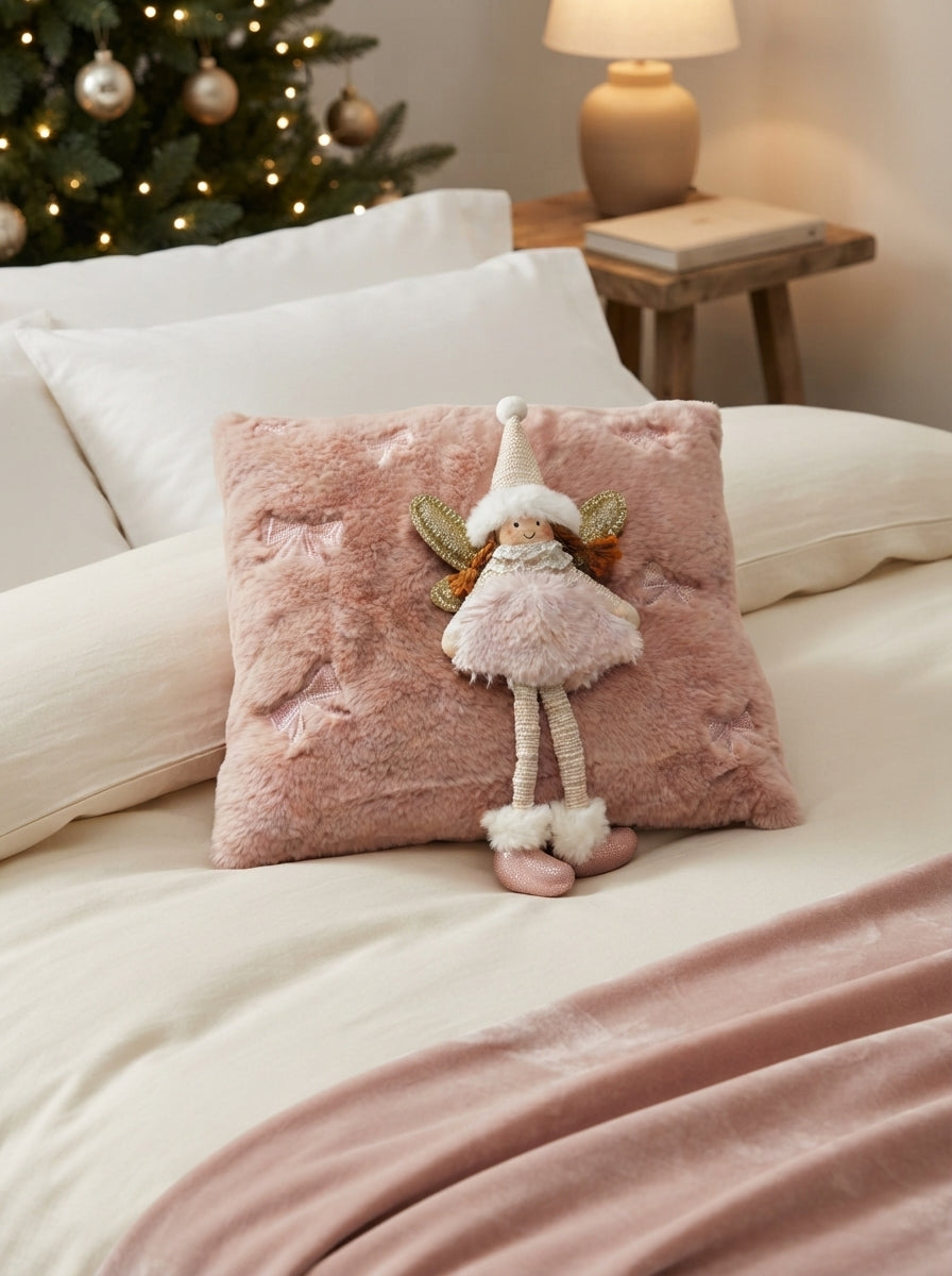 Blush Angel Dekoratif Yılbaşı Yastığı 35 x 35 CM